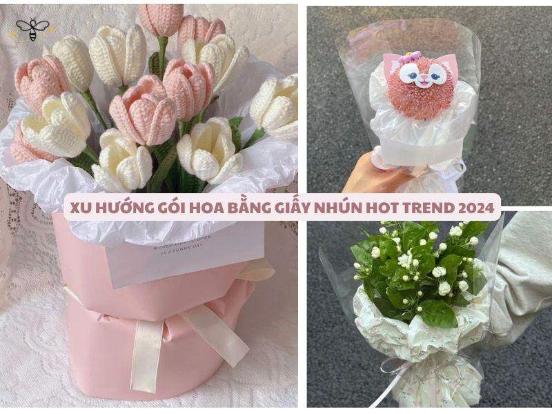 Xu hướng gói hoa bằng giấy nhún