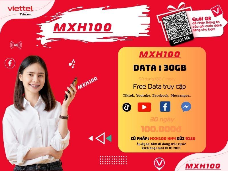 Gói cước MXH100 của Viettel