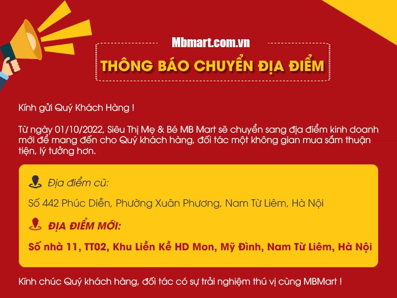 MBMART.COM.VN thông báo chuyển địa điểm kinh doanh