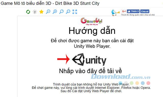 Hướng dẫn cài đặt trình phát web Unity để chơi trò chơi 3D