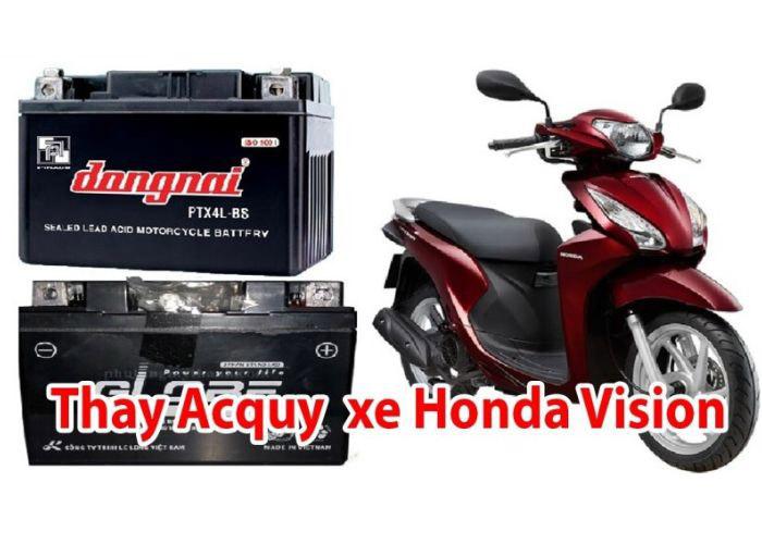 Thay bình ắc quy xe máy Vision: dấu hiệu và bảng giá chi tiết