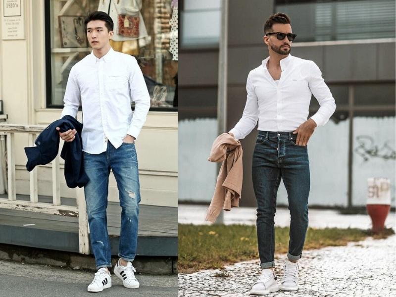 10+ cách mix đồ đi đám cưới với quần jean nam đẹp, lịch lãm nhất
