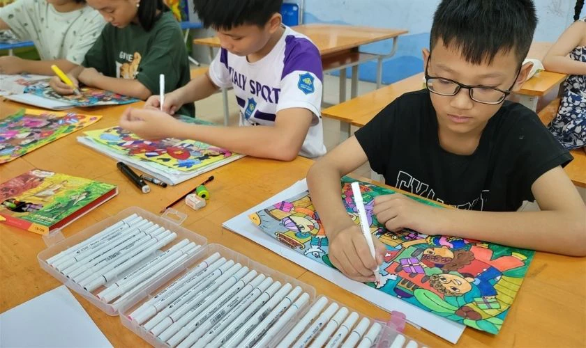 Cách vẽ tranh Quốc tế Thiếu nhi đơn giản mà đẹp cho bé