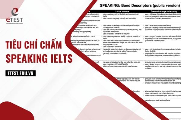 4 Tiêu Chí Chấm Speaking IELTS 2025 Thí Sinh Cần Biết