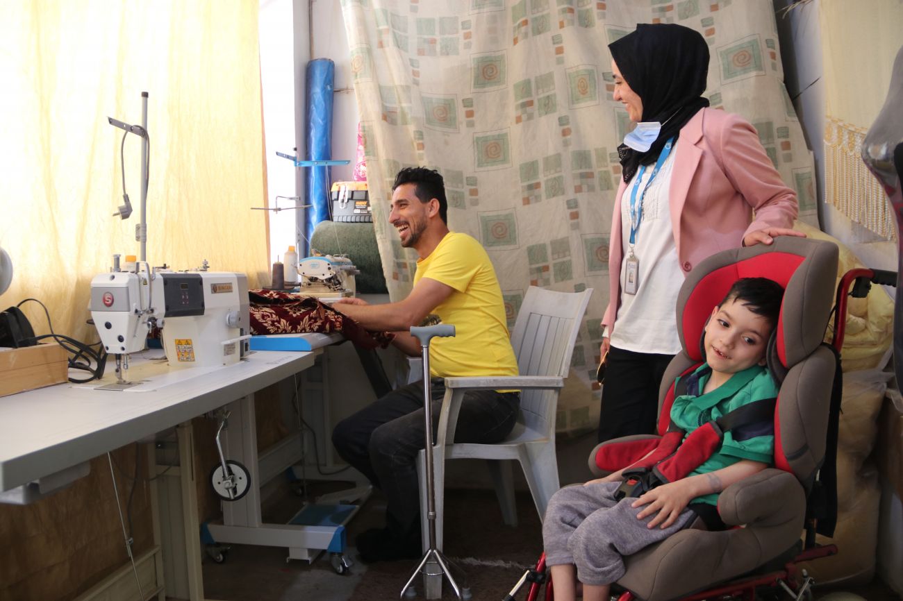 Ahmad lost his job after his injury. HI helped him start his own business