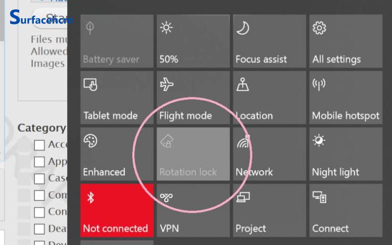 Hướng dẫn khóa xoay màn hình Surface và khắc phục sự cố thường gặp