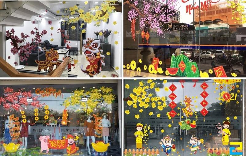 Báo Giá In Decal Trang Trí Tết Khổ Lớn Sắc Nét, Giá Rẻ