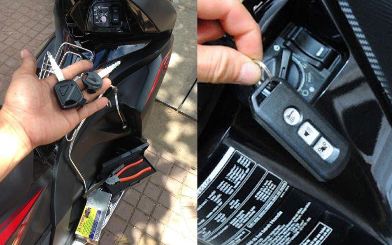 Cách mở khóa xe Airblade đời cũ