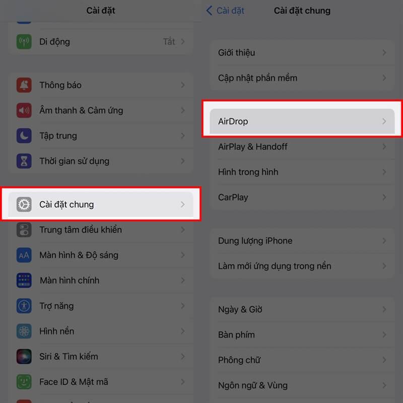 Cách tắt Airdrop mọi người trong 10 phút, ai cũng làm được